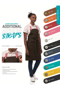 Olympia Bib Apron (2 Pocket Reversible)