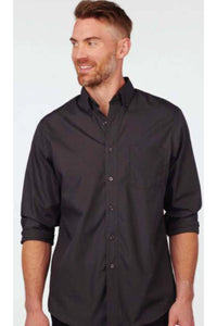 Men's Lightweight Long Sleeve Poplin Shirt - Hunter