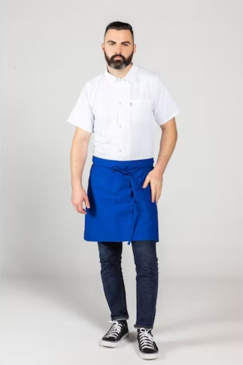 Royal Blue Half Bistro Apron (2 Pockets) – ApronWarehouse