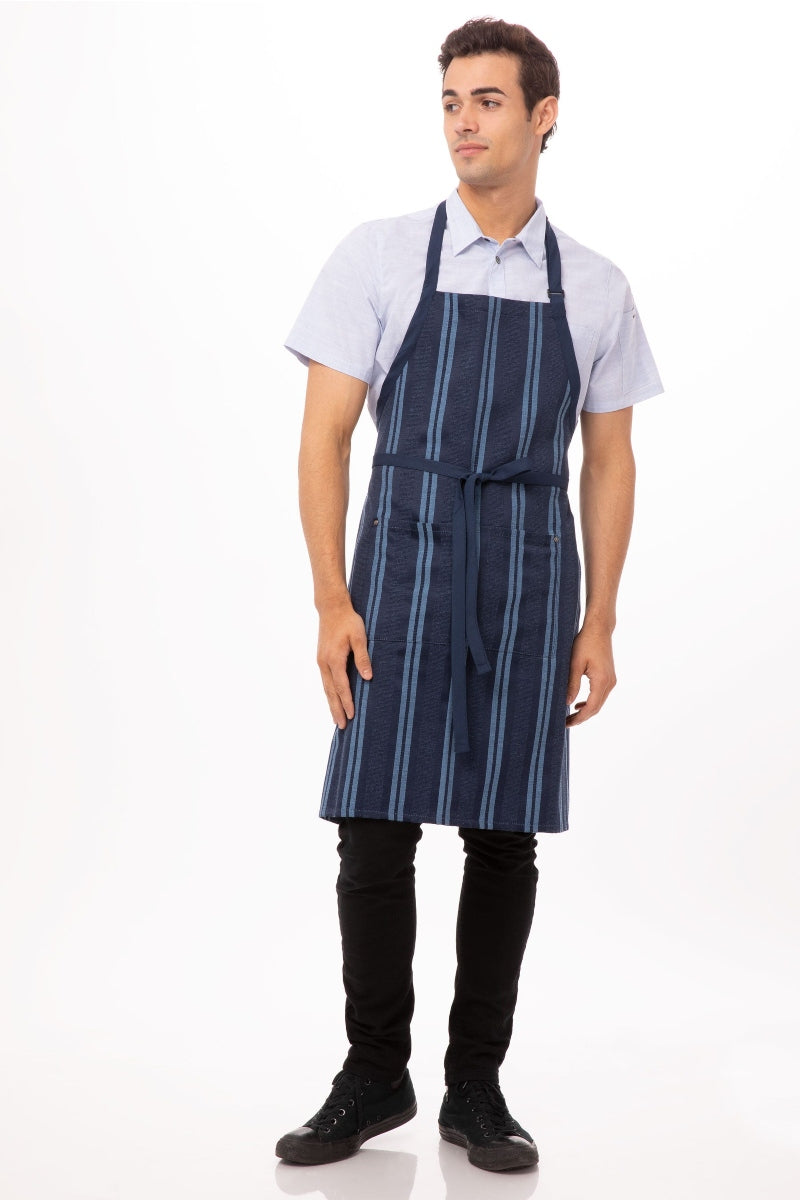 Presidio Navy Bib Apron