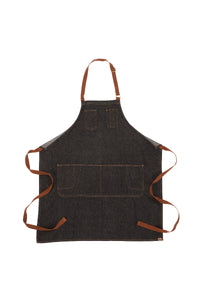 Memphis Black Denim Bib Apron