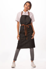 Memphis Black Denim Bib Apron