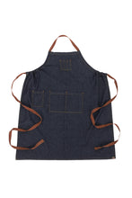 Memphis Indigo Blue Denim Chefs Bib Apron