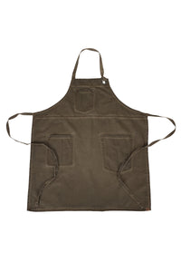 Dorset Earth Brown Bib Apron