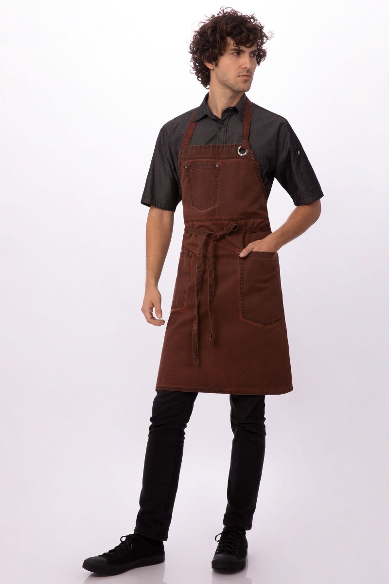 Dorset Rust Bib Apron