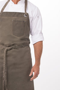 Dorset Earth Brown Chefs Bib Apron