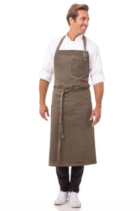 Dorset Earth Brown Chefs Bib Apron