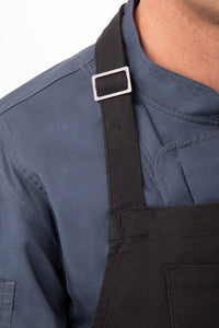 Rockford Steel Grey Chefs Bib Apron