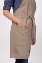 Logan Khaki Bib Apron (3 Pockets)