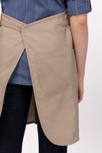 Logan Khaki Bib Apron (3 Pockets)