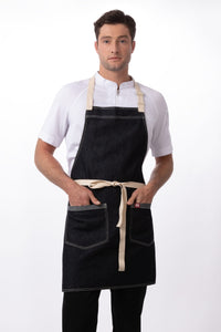 Ridgewood Indigo Blue Bib Apron