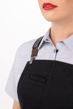 Berkeley Jet Black Short Bib Apron