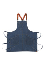 Berkeley Medium Blue Short Bib Apron