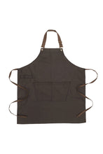 Boulder Black & Brown Bib Apron