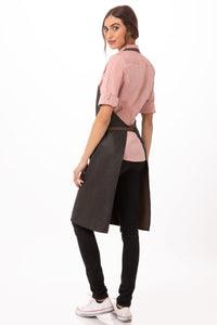 Boulder Black & Brown Bib Apron