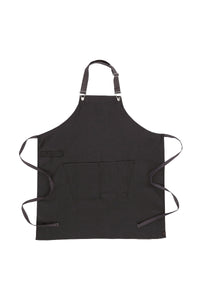 Boulder Black & Purple Bib Apron