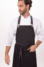 Boulder Black & Purple Bib Apron