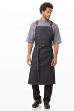 Berkeley Indigo Denim Chef's Bib Snap Apron