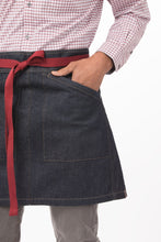 Berkeley Indigo Blue Denim Half Bistro Snap Apron