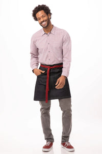 Berkeley Indigo Blue Denim Half Bistro Snap Apron