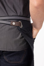 Berkeley Jet Black Denim Half Bistro Snap Apron