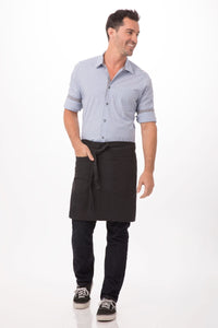 Rockford Steel Grey Half Bistro Apron