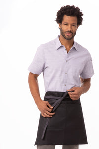 Boulder Black & Purple Half Bistro Apron