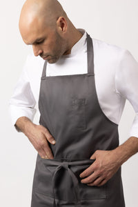 Ceylany Grey Bib Apron (5 Pockets)