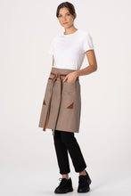 Suffren Taupe Half Bistro Apron (2 Pockets)