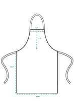 Dark Grey Organic Cotton Bib Apron (No Pockets)