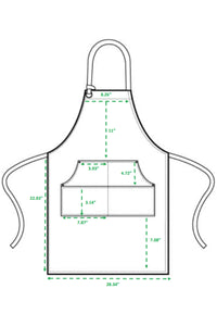 Burgundy "Calibre" Bib Adjustable Apron (4 Pocket Pouch)