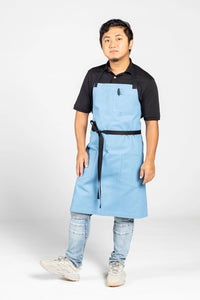 UT Black Collection Blue Gray Aura Bib Apron