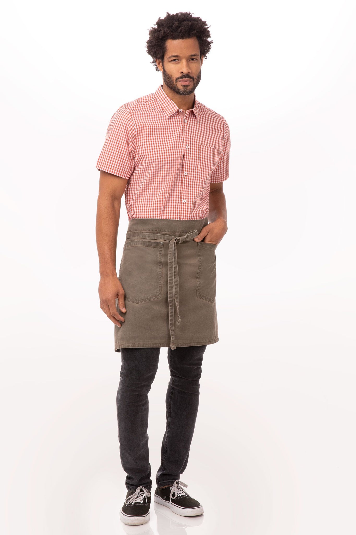 Earth Brown Dorset Half Bistro Apron – ApronWarehouse