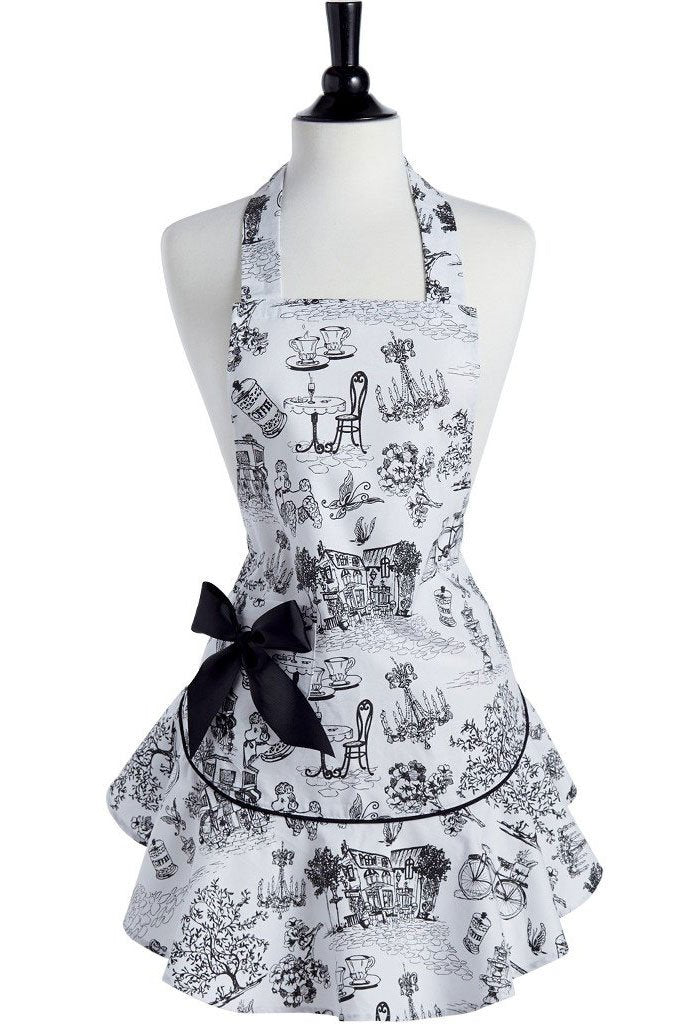 Jessie Steele Geranium Pink & White Polka Dot Josephine Apron