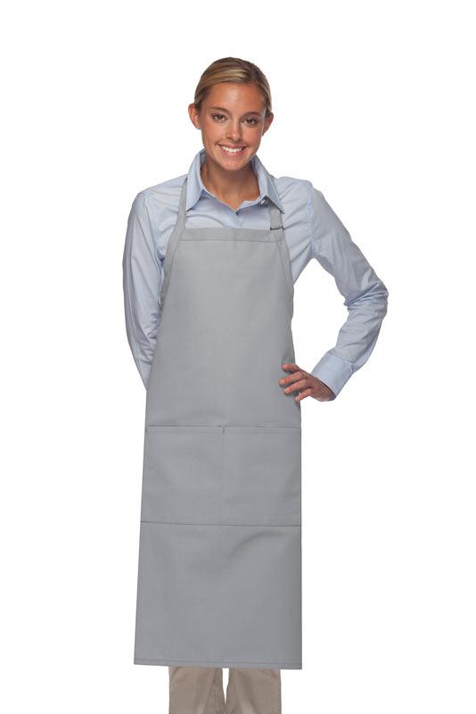 Cardi / DayStar Silver Deluxe XL Butcher Adjustable Apron (2 Pockets)